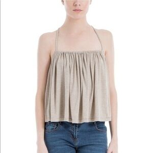 MAX STUDIO WOMENS RACERBACK BABY DOLL BLOUSE